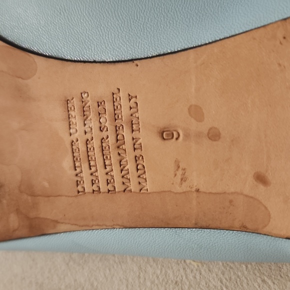 Garnett Hill Size 9 Light Blue w/Silver tip Flats - Picture 4 of 5